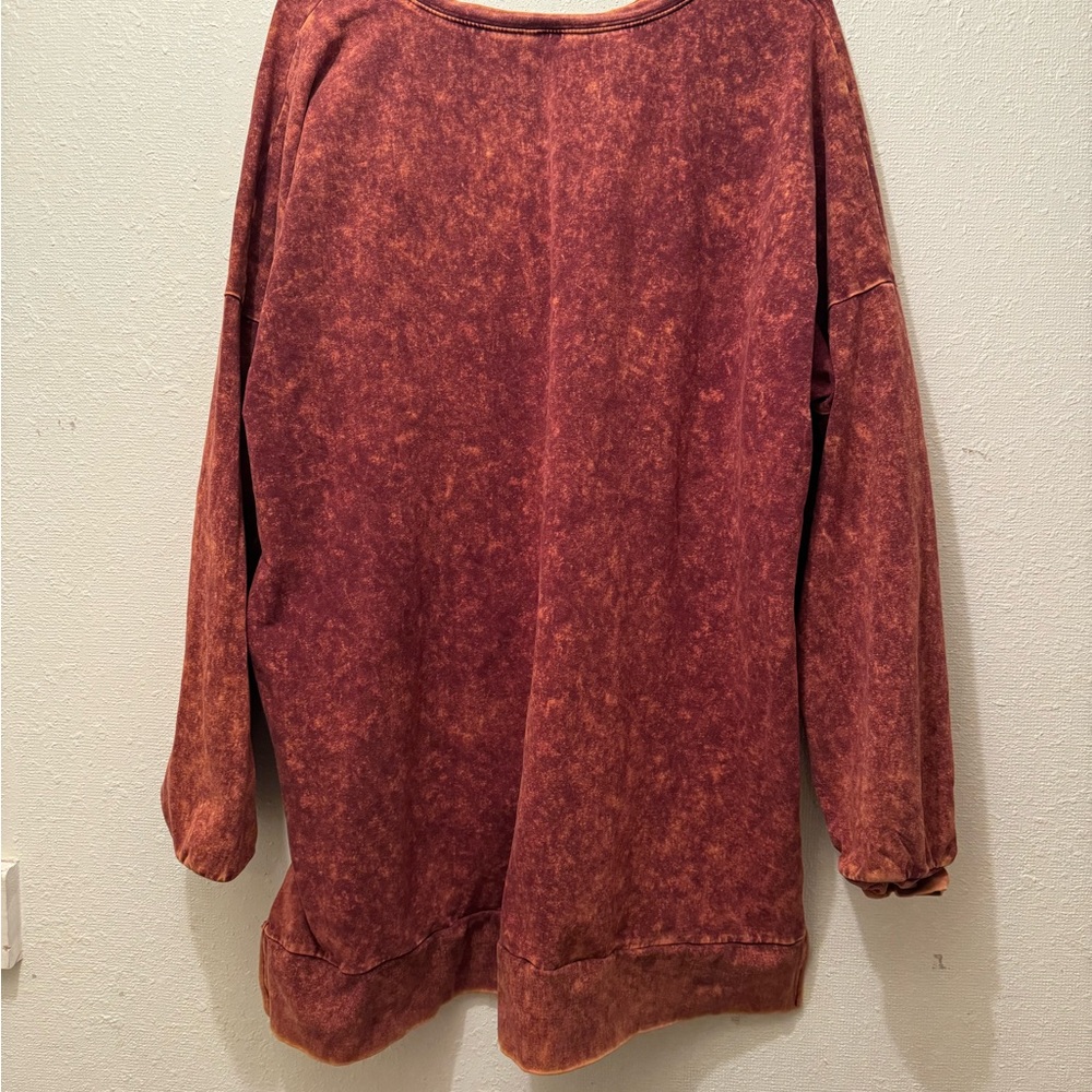 Acid washed sweater